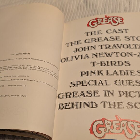 The Grease Album Picture Book Ariel Ballantine Books Paramount Pictures 1978 - Picture 6 of 6